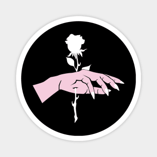 Hand & rose v2 Magnet